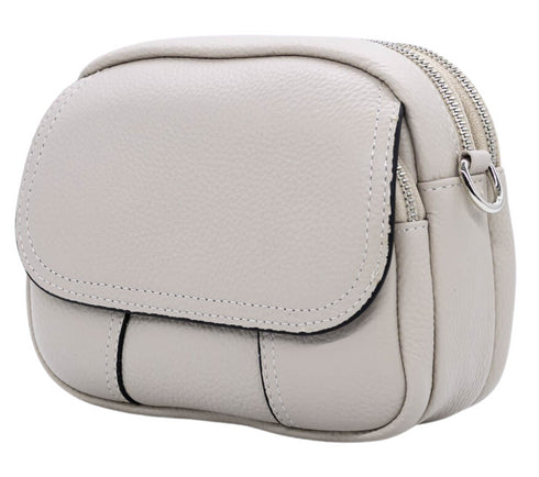 Poseta casual, dama, ADA SHOES, 8860, gri, piele naturala